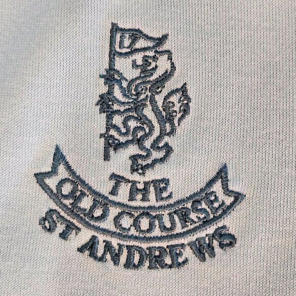 Peter Millar Women's Size Medium St. Andrews Logo Long Sleeve Polo Shirt - Picture 4 of 9